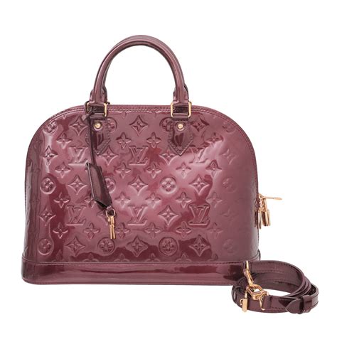 Louis Vuitton Rouge Fauviste Monogram Vernis Alma PM Bag